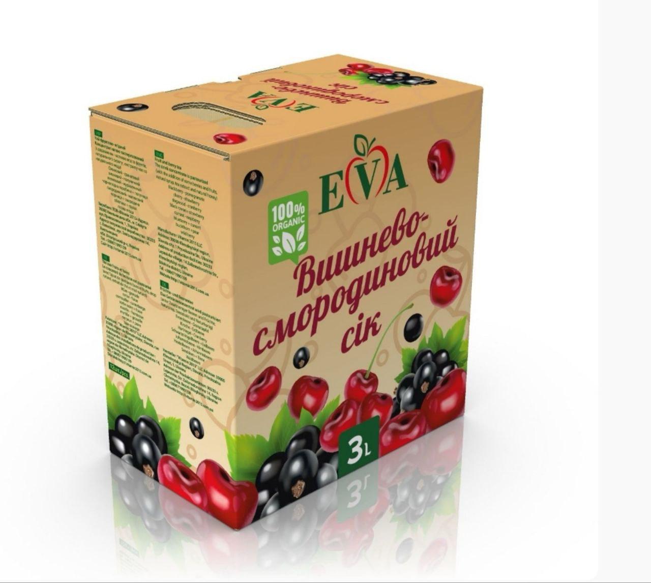 Вишнево-смородиновый сок EVA 3 л (29925283)