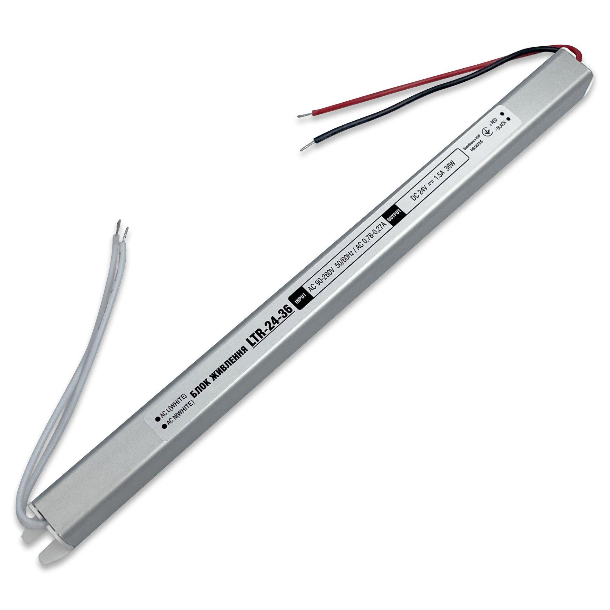 Блок живлення для ламп Biom STICK LTR 36W 24V 1,5A IP20 (2833495963)