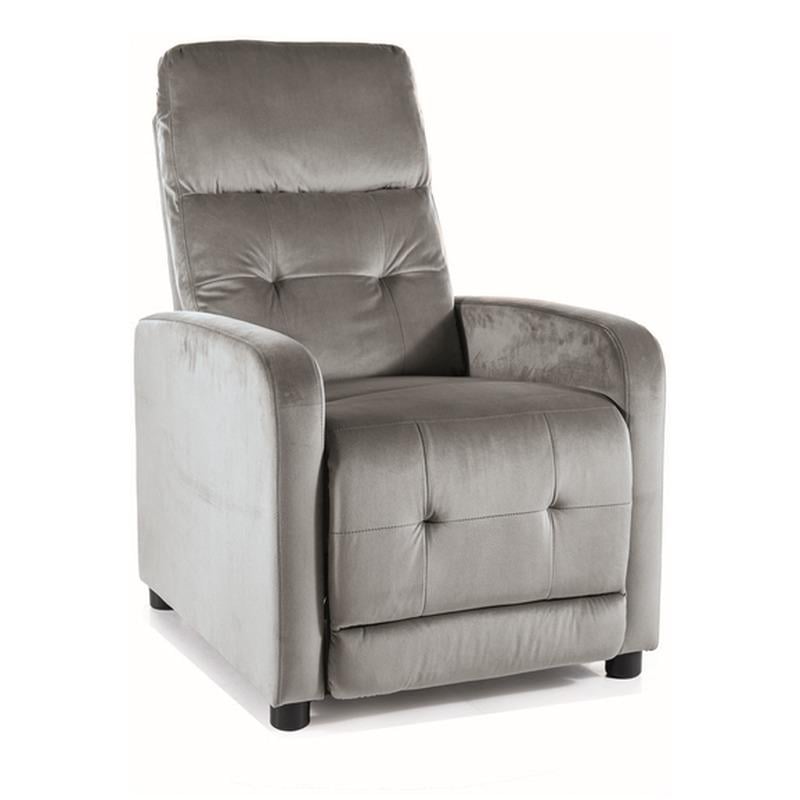 Кресло раскладное Signal OTUS VELVET BLUVEL 14 Серый (OTUSVSZ)