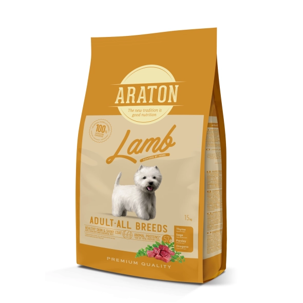 Корм сухий Araton LAMB All Breeds Повноцінний для дорослих собак з ягнятиною 15 кг (ART47467)
