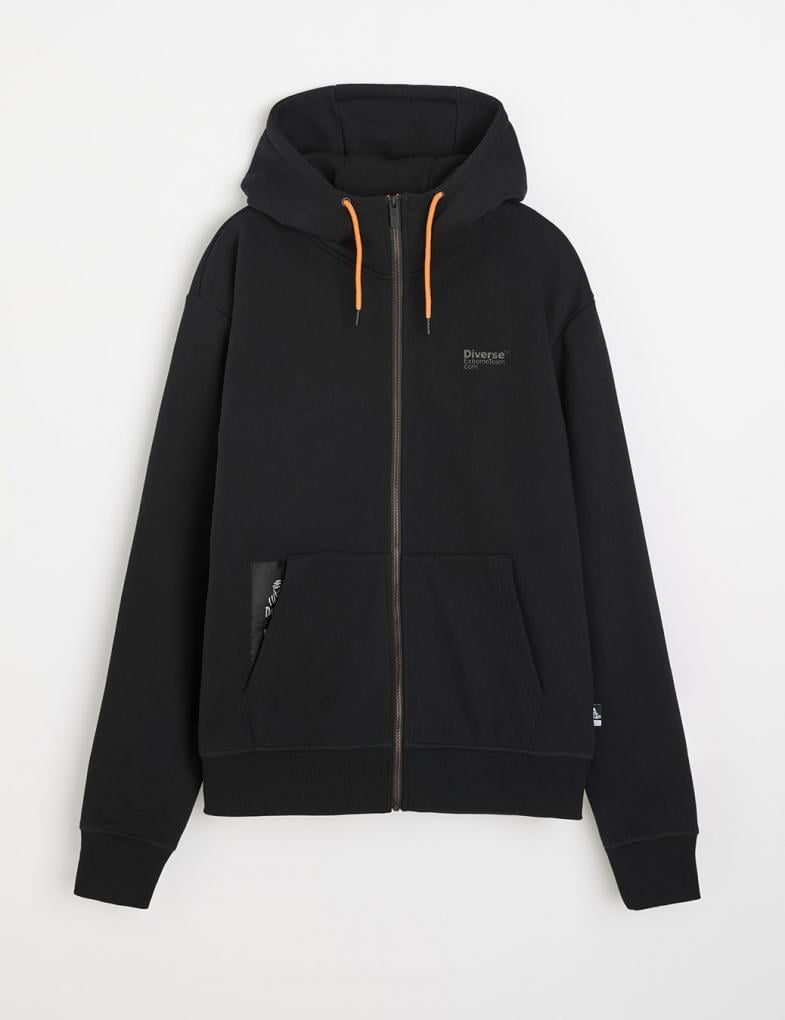 Толстовка чоловіча Diverse DKR ZIP H24 XL Чорний (5905384065803)