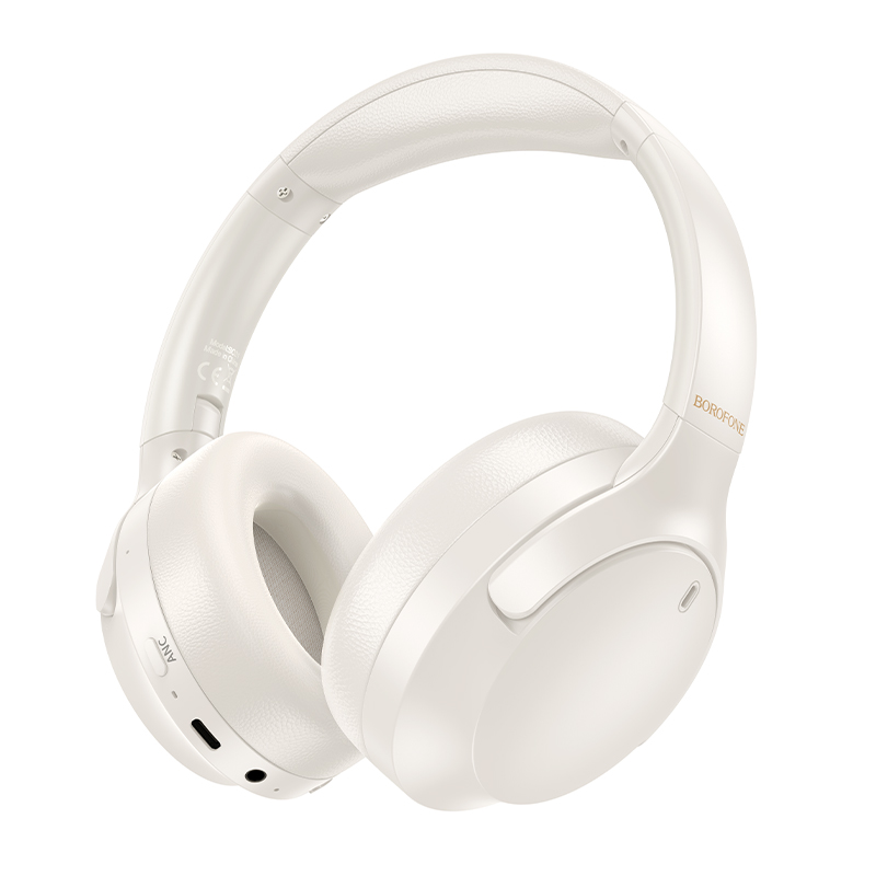 Наушники беспроводные накладные BOROFONE BO31 Prestige active noise Reduction BT headphones Milky white (6941991113017)