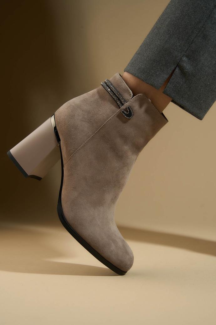 Ботильйони жіночі Fabio Monelli р. 38 Бежевий (178162) - фото 5