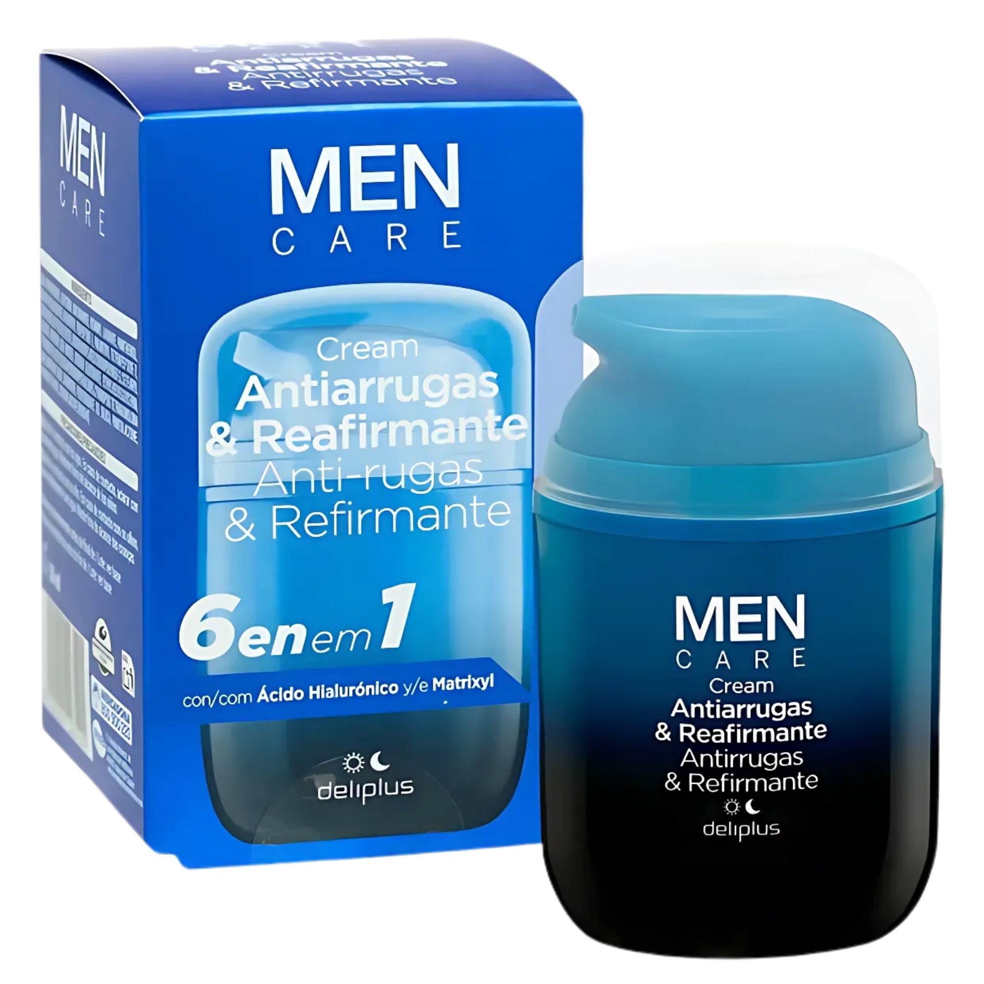 Крем против морщинок мужской Deliplus 6в1 Men Antiarrugas & Reafirmante 50 мл