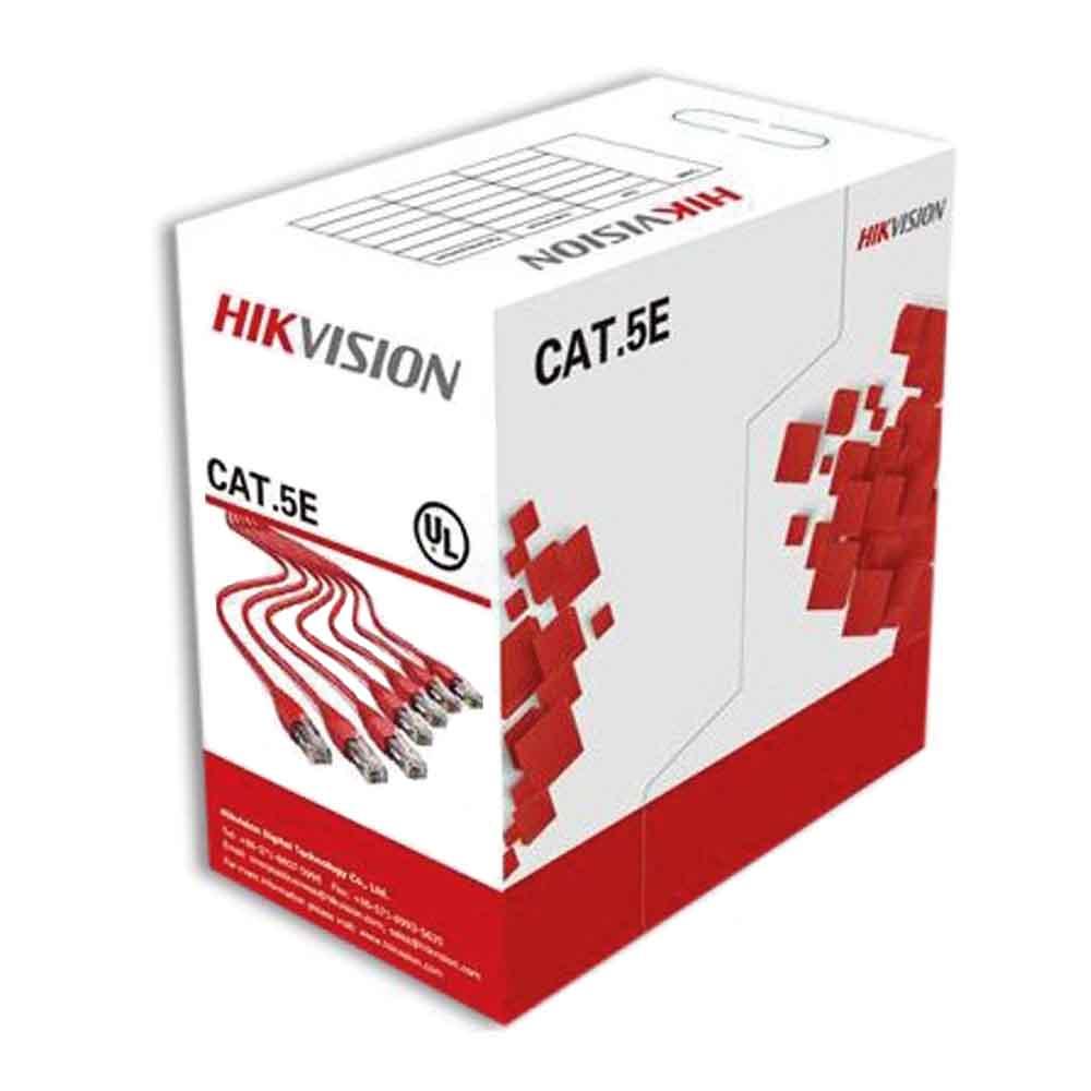 Кабель вита пара Hikvision DS-1LN5E-S cat.5e UTP мідь внутрішній 24AWG 305 м Білий - фото 2