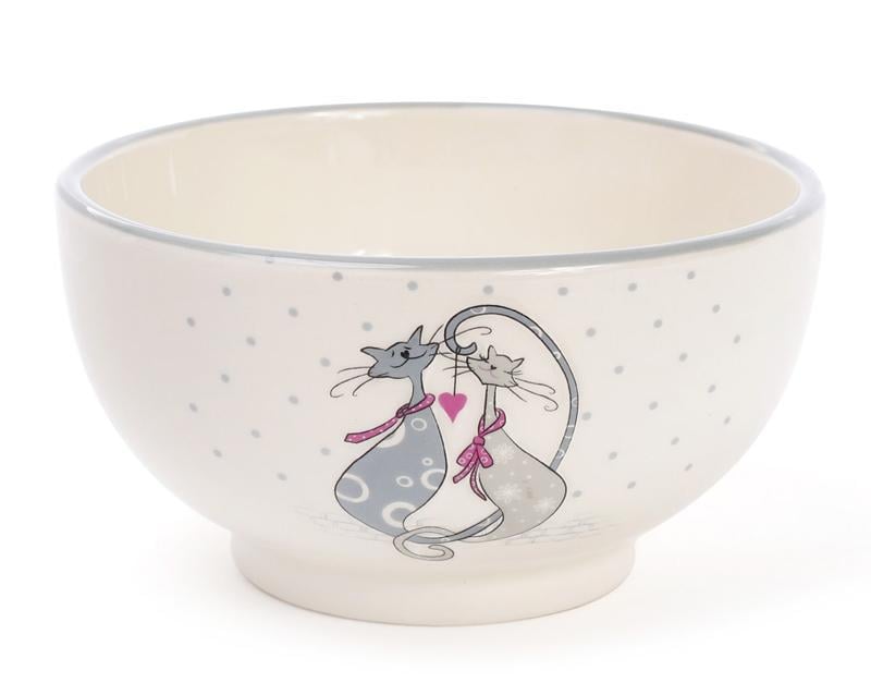 Пиала керамическая влюбленные кошки 650 мл