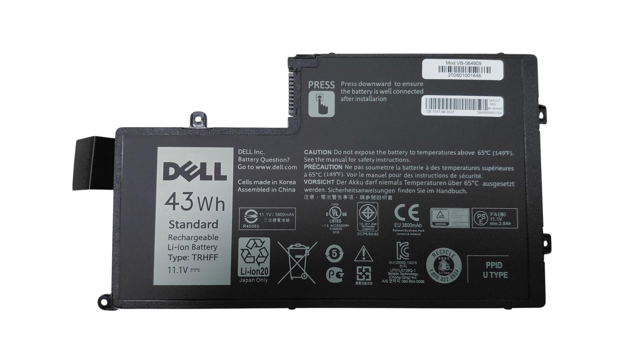 Аккумулятор для ноутбука Dell 5547 11,1 V 3800 mAh OEM Black (064909)