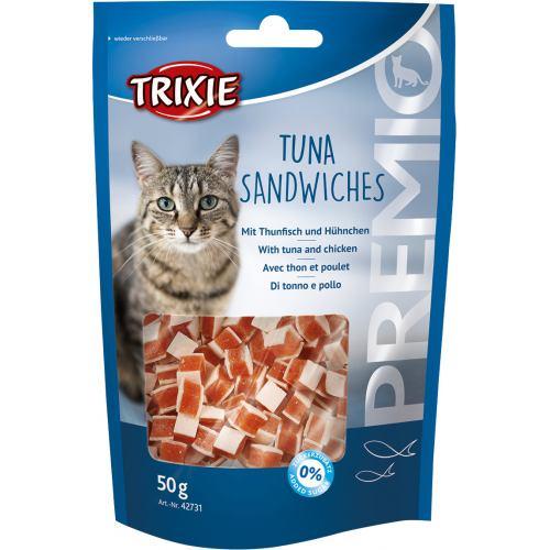Ласощі для котів Trixie Premio Tuna Sandwiches 50 г курка та риба