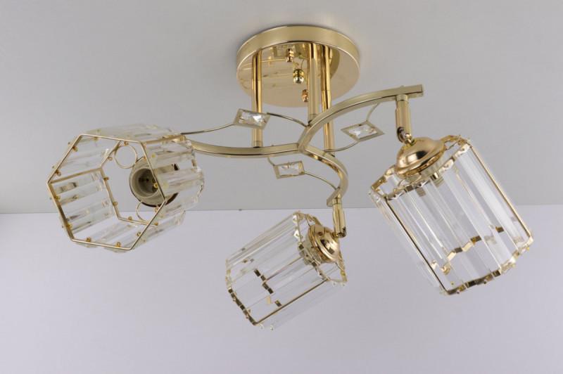 Люстра стельова на 3 лампочки 9363/3-gd Золотий (5-9363/3-gd) Люстра стельова на 3 лампочки 9363/3-gd Золотий (5-9363/3-gd)