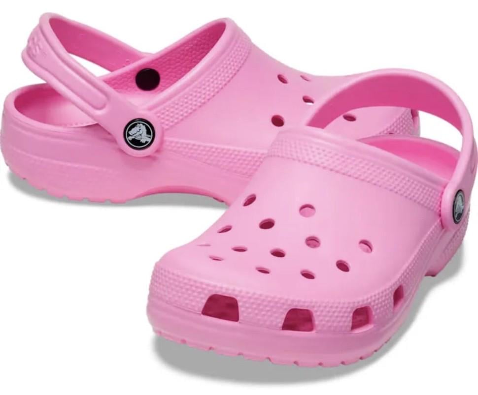 Крокси для дівчинки Crocs kids Classic Clog Taffy Pink р. 38-39 Рожевий (22232)