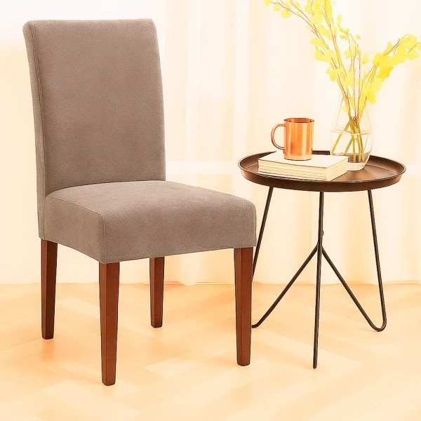 Чохол на стілець велюровий Love You 83201 Капучино (8-6-5169286)