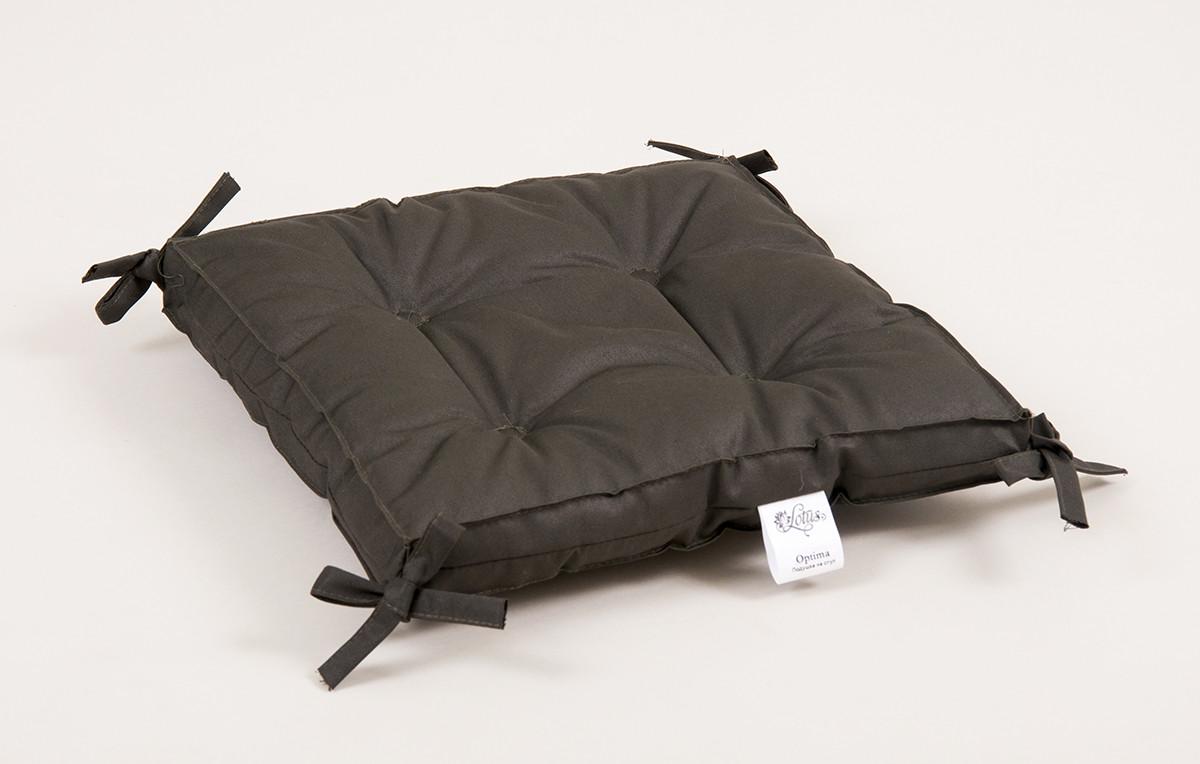 Подушка на стул Lotus Optima с завязками 40х40х5 Хаки (2000022086189)