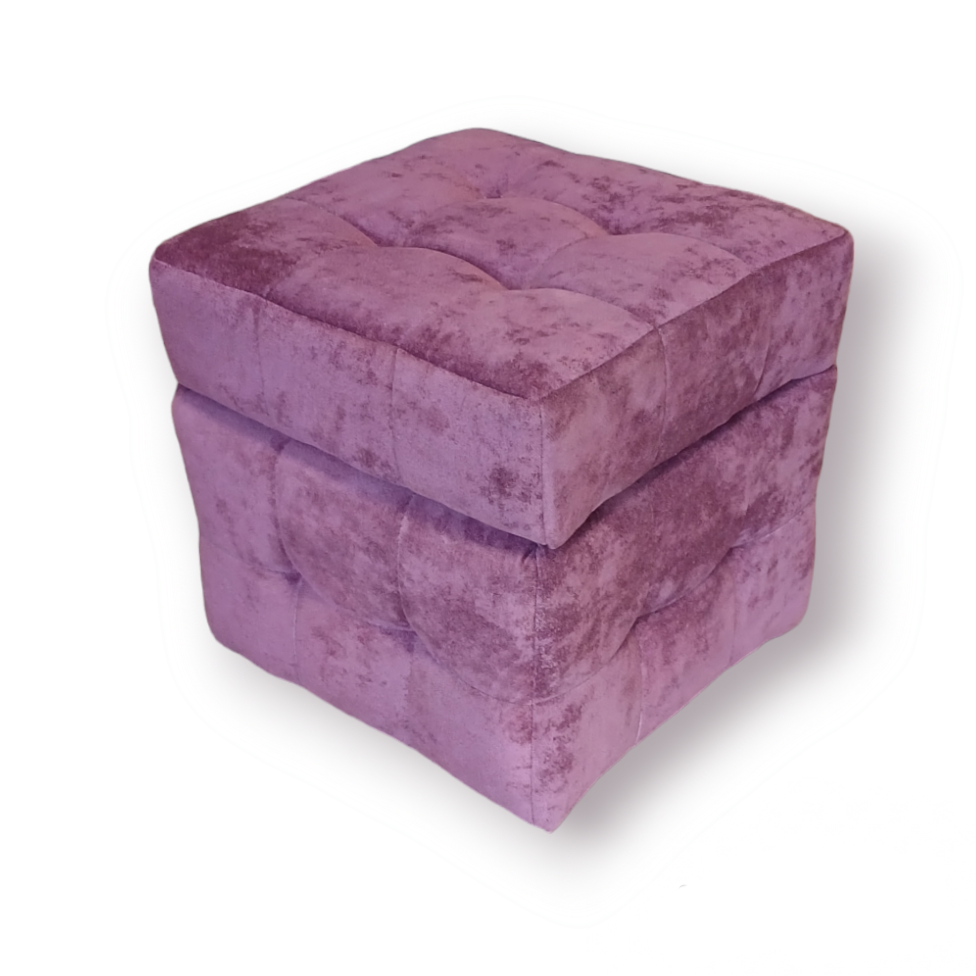 Пуф квадратний Кантрі з нішою велюр Алексіс 40х40х41 см Бордовий - фото 2 Пуф квадратний Кантрі з нішою велюр Алексіс 40х40х41 см Бордовий - фото 2