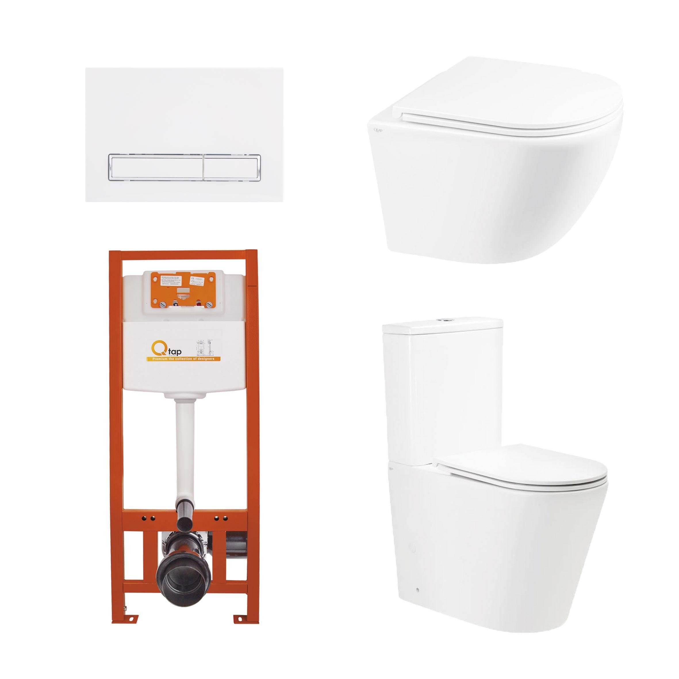 Набор Qtap Scorpio Ultra Quiet напольный унитаз/Robin Ultra Quiet унитаз подвесной/Nest комплект инсталляции 4в1 (SD00051299) Набор Qtap Scorpio Ultra Quiet напольный унитаз/Robin Ultra Quiet унитаз подвесной/Nest комплект инсталляции 4в1 (SD00051299)