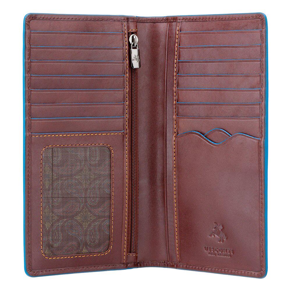 Гаманець чоловічий шкіряний Visconti ALP88 Jean-Paul з RFID Italian Brown - фото 3