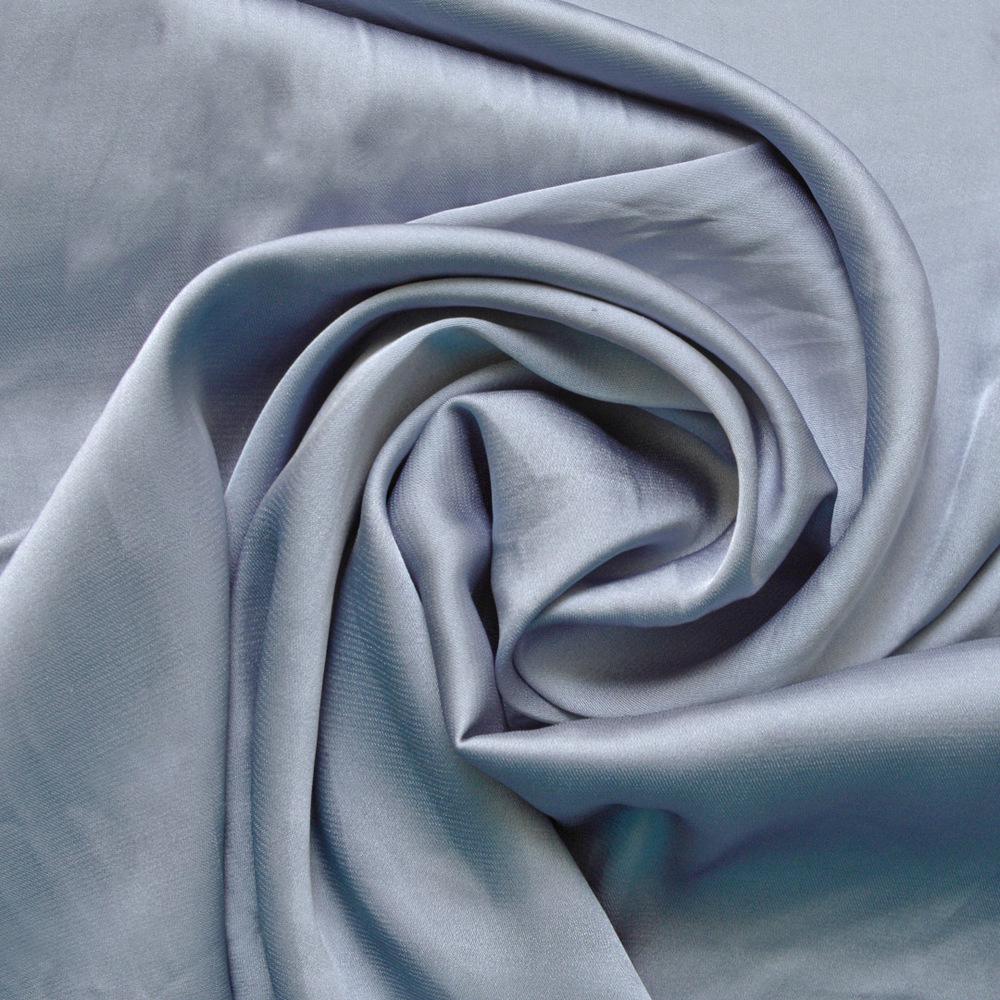 Ткань платевая атлас шелк Vanessa Деним (19896)