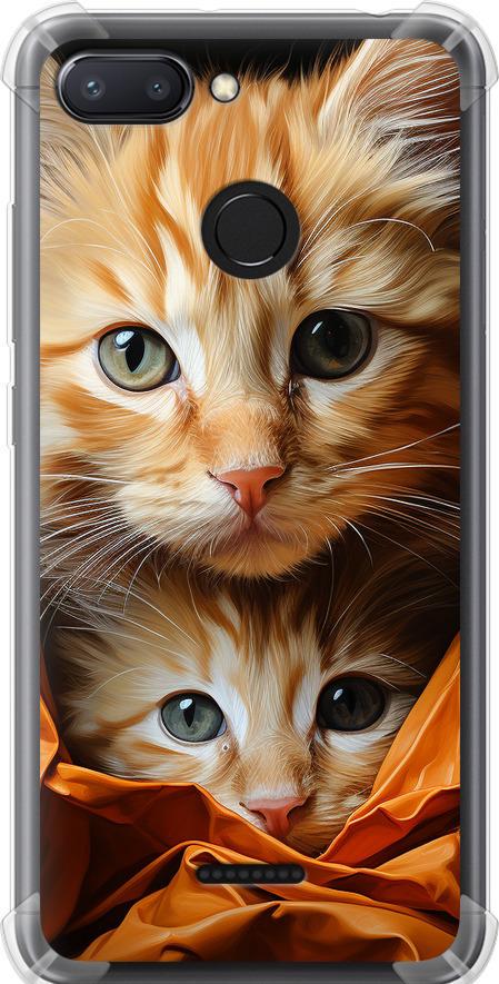 Чехол на Xiaomi Redmi 6 Котики 2 (5664sp-1521-42517)