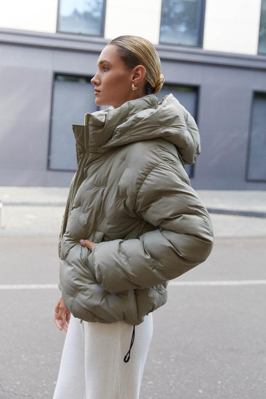 Куртка Seventeen с декоративной вышивкой XXL-3XL Оливковый - фото 3 Куртка Seventeen с декоративной вышивкой XXL-3XL Оливковый - фото 3