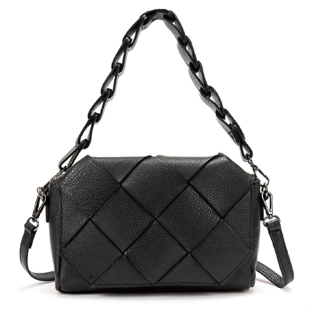 Женская сумка Royal Bag F-IT-8707-7A кожаная Черный (6216)