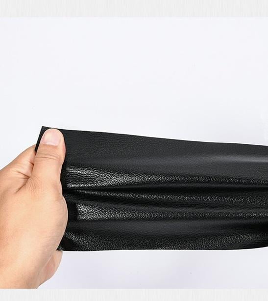 Плівка з матової екошкіри для оздоблення ремонту 100х50 см Чорний (U9426) - фото 2 Плівка з матової екошкіри для оздоблення ремонту 100х50 см Чорний (U9426) - фото 2