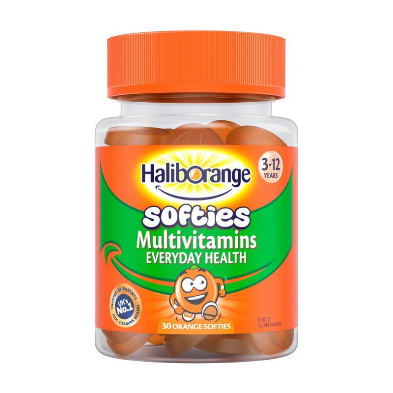 Комплекс витаминов для детей Haliborange Softies Multivitamins 30 желеек Апельсин (21228-01)