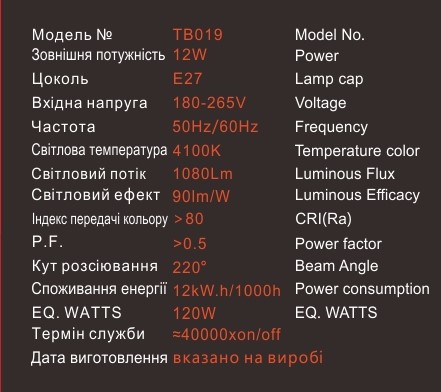 Лампа светодиодная EGE LED 12W (103) - фото 3