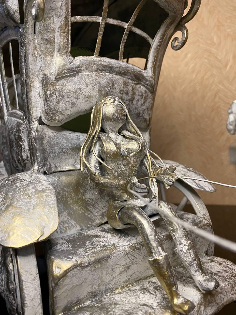 Підставка для пляшок Карета на 2 шт. металева 40х20х83 см - фото 2 Підставка для пляшок Карета на 2 шт. металева 40х20х83 см - фото 2