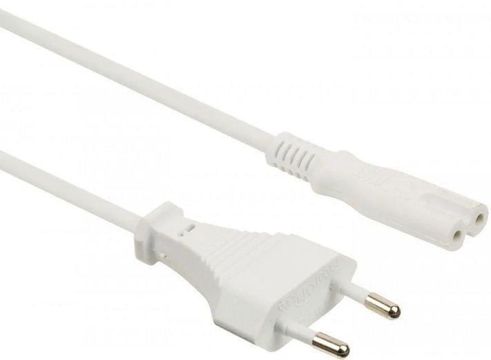 Шнур сетевой для бытовой техники C7 IEC 60320 1,8 м 2x0,75 мм Серый