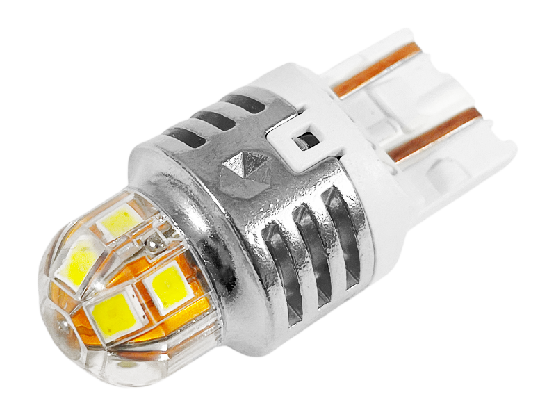 Автомобильная лампа светодиодная LEDUA T20 W21/5W 7443 10-50В SMD3030-12led Белый (8510)