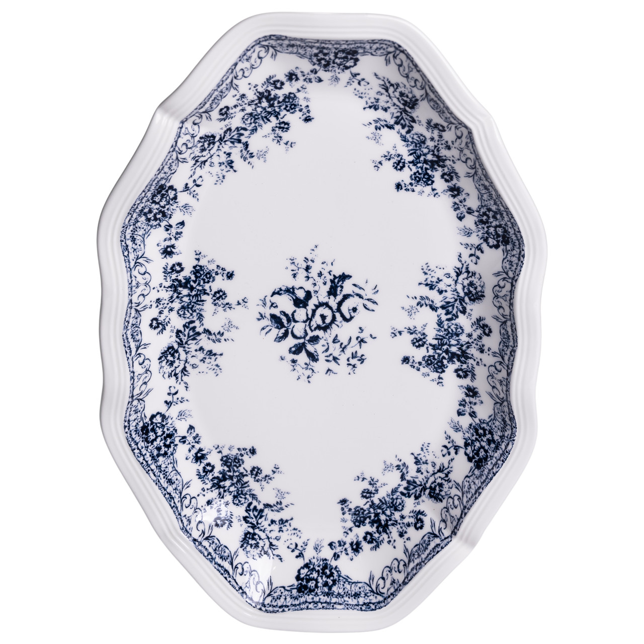 Столовий сервіз порцелянового посуду на 6 персон Vintage Elegant комплект тарілок та чашок 32 предмети Білий/Синій (YY78-6A) - фото 11 Столовий сервіз порцелянового посуду на 6 персон Vintage Elegant комплект тарілок та чашок 32 предмети Білий/Синій (YY78-6A) - фото 11