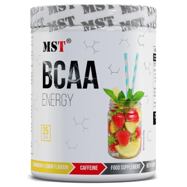 Аминокислота BCAA для спорта MST Nutrition BCAA Energy 315 г 35 порций Strawberry Lime (000023581) Аминокислота BCAA для спорта MST Nutrition BCAA Energy 315 г 35 порций Strawberry Lime (000023581)