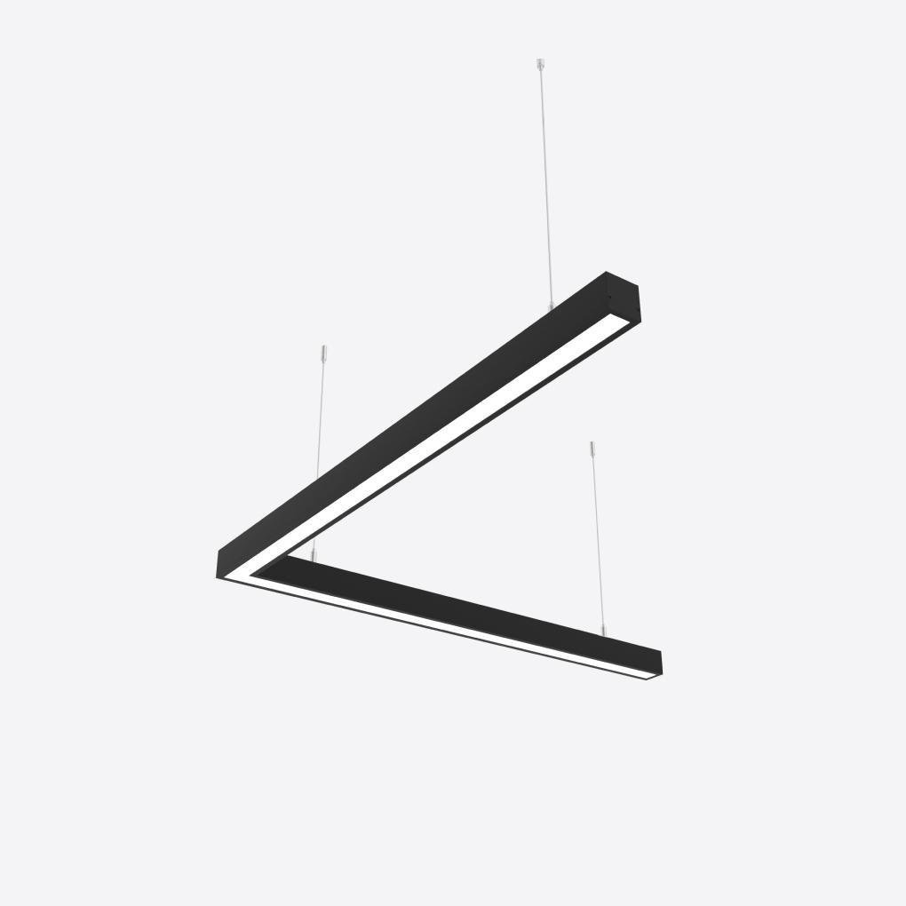 Светильник светодиодный угловой X-LED 80 Вт 800x800x43 мм Черный (LSNA-80b) - фото 1 Светильник светодиодный угловой X-LED 80 Вт 800x800x43 мм Черный (LSNA-80b) - фото 1