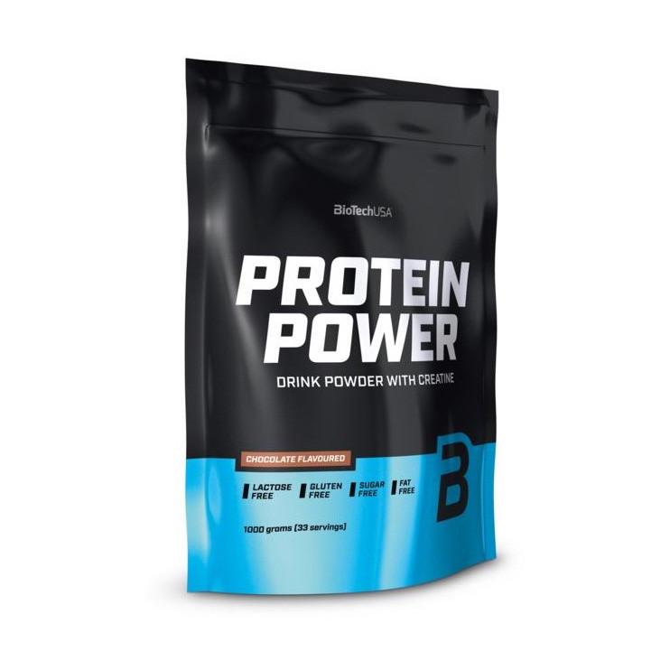 Комплексный протеин BioTech USA Protein Power 1 кг Клубника и банан (10597-01)