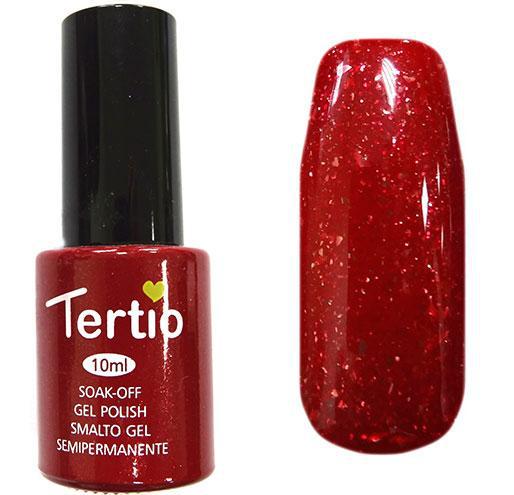 Гель-лак Tertio 054 Красный с блестками Гель-лак Tertio 054 Красный с блестками