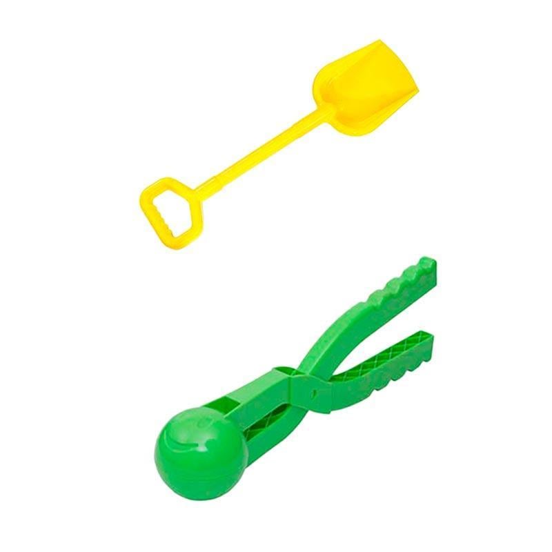 Игровой набор Бамсик Зимние игрушки №2 с лопаткой и снежоклипом 118/7 Yellow/Green (31553269)