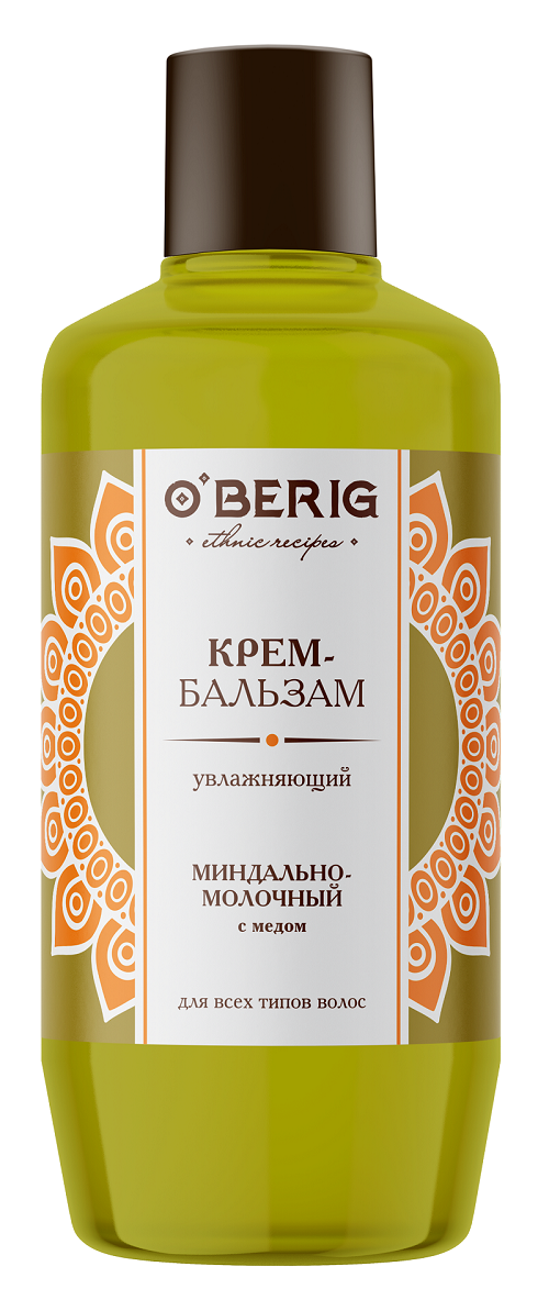 Крем-бальзам O'berig миндально-молочный с медом 500 мл (006229)