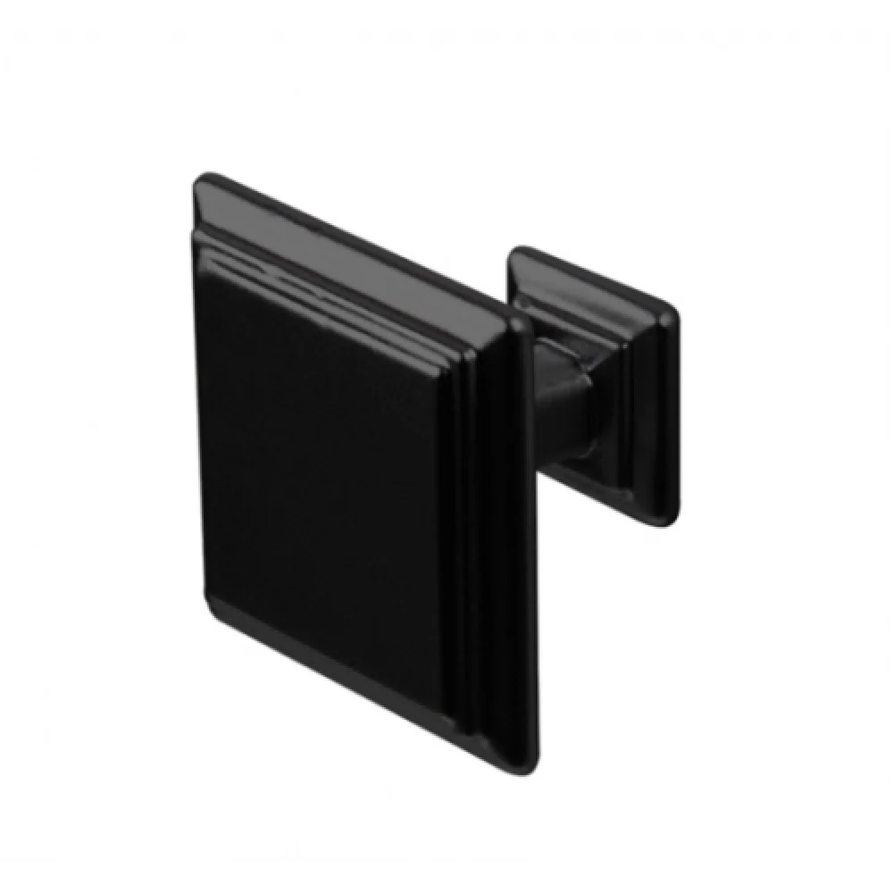 Меблева ручка-кнопка на Sigma 23 мм Чорний (MR0421)