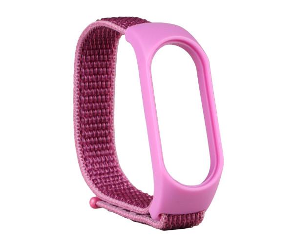 Ремешок Nylon для Xiaomi Mi Band 5/6 Lilac
