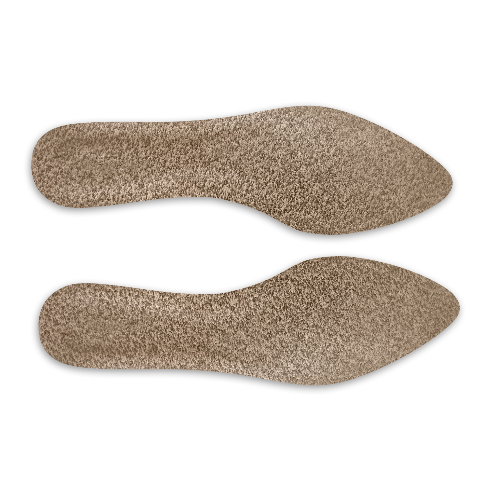 Устілки для жіночого взуття шкіряні із завуженим носком р. 37,5 24 см Бежевий (E-01 №1)