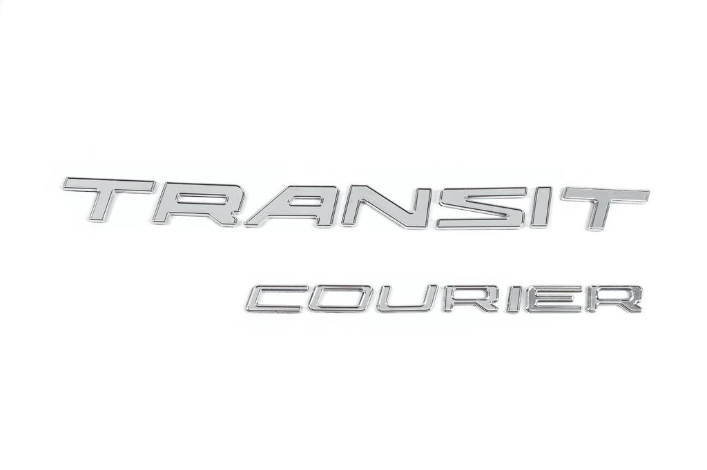 Надпись Transit Courier Davs Auto для Ford Courier 2014-2023 гг. abs-пластик Хром