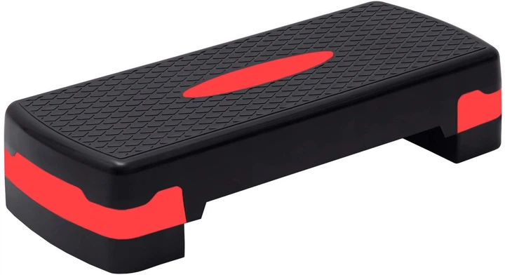 Степ-платформа TECOFIT двухступенчатая Черно-красный (TOP19105644) Степ-платформа TECOFIT двухступенчатая Черно-красный (TOP19105644)