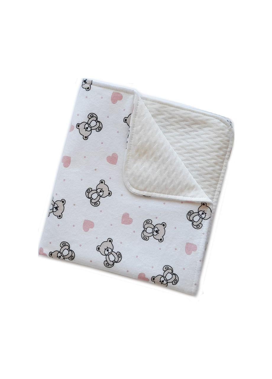 Пелюшка для дітей багаторазова Giselle непромокаюча двостороння 50х60 см Білий (6005002)