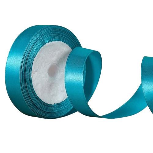 Стрічка для упаковки атласна 2 см 23 м Аквамариновий (17005) - фото 1 Стрічка для упаковки атласна 2 см 23 м Аквамариновий (17005) - фото 1