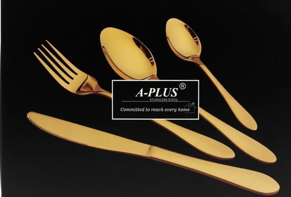 Набір столових пр. A-PLUS Rainbow Золото (1421) - фото 4 Набір столових пр. A-PLUS Rainbow Золото (1421) - фото 4