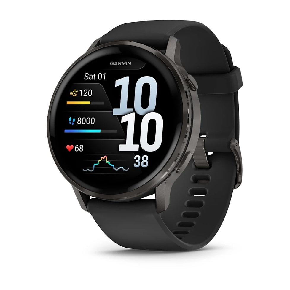 Смарт-годинник Garmin Venu 4 45 мм Slate with Black (010-03014-00/40)