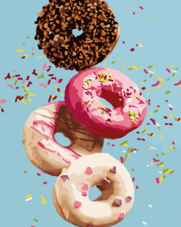 Картина по номерам Strateg Вкусности сладкого 40x50 см (VA-3731)