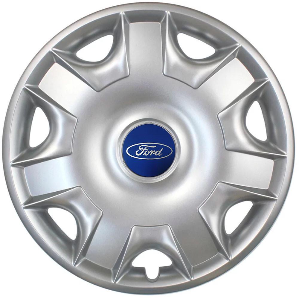 Колпаки SJS 301 с логотипом Ford R15 4 шт. Серебристый