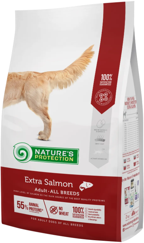 Корм сухой Extra Salmon All Breeds для взрослых собак всех пород с лососем 2 кг (NPS45751)