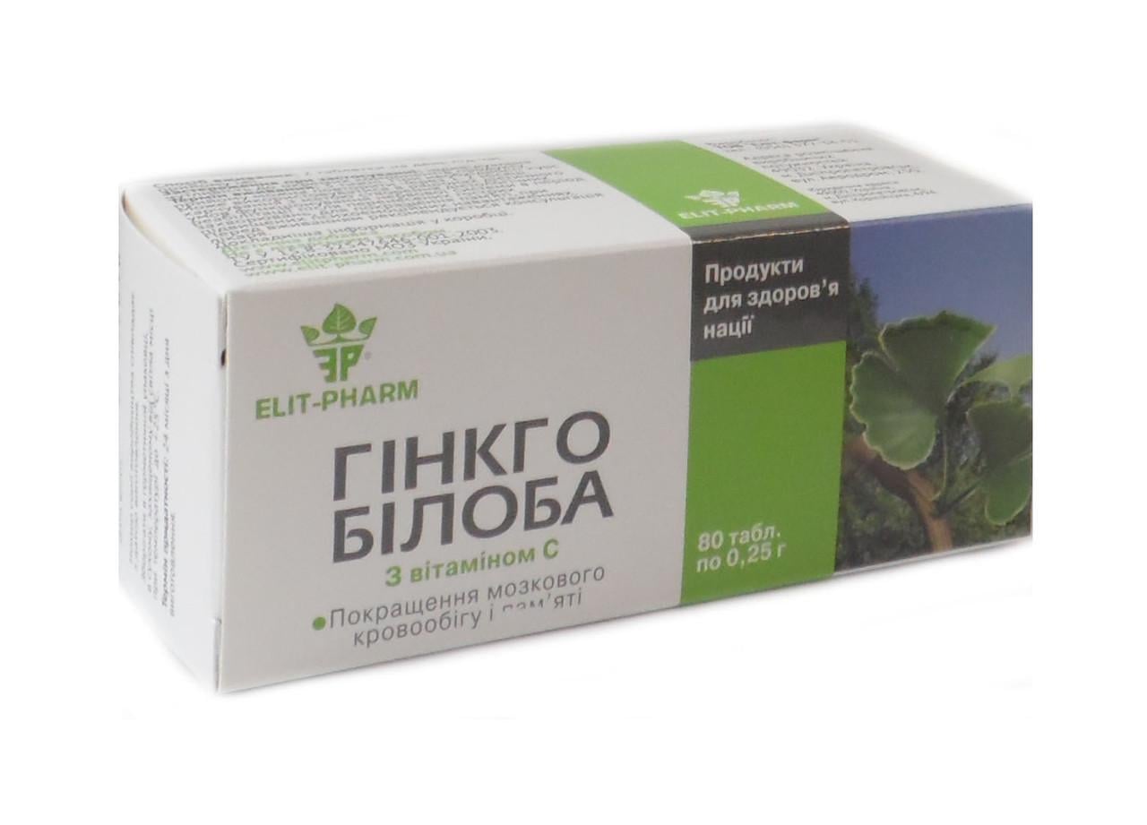 Гинкго-билоба с витамином С Элит-Фарм 80 табл. (1004972349)
