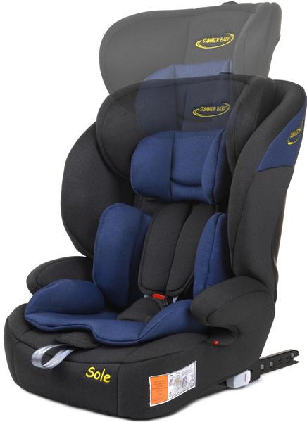 Автокрісло дитяче Summer Baby Sole Isofix 9-36 кг Чорно-синій - фото 3